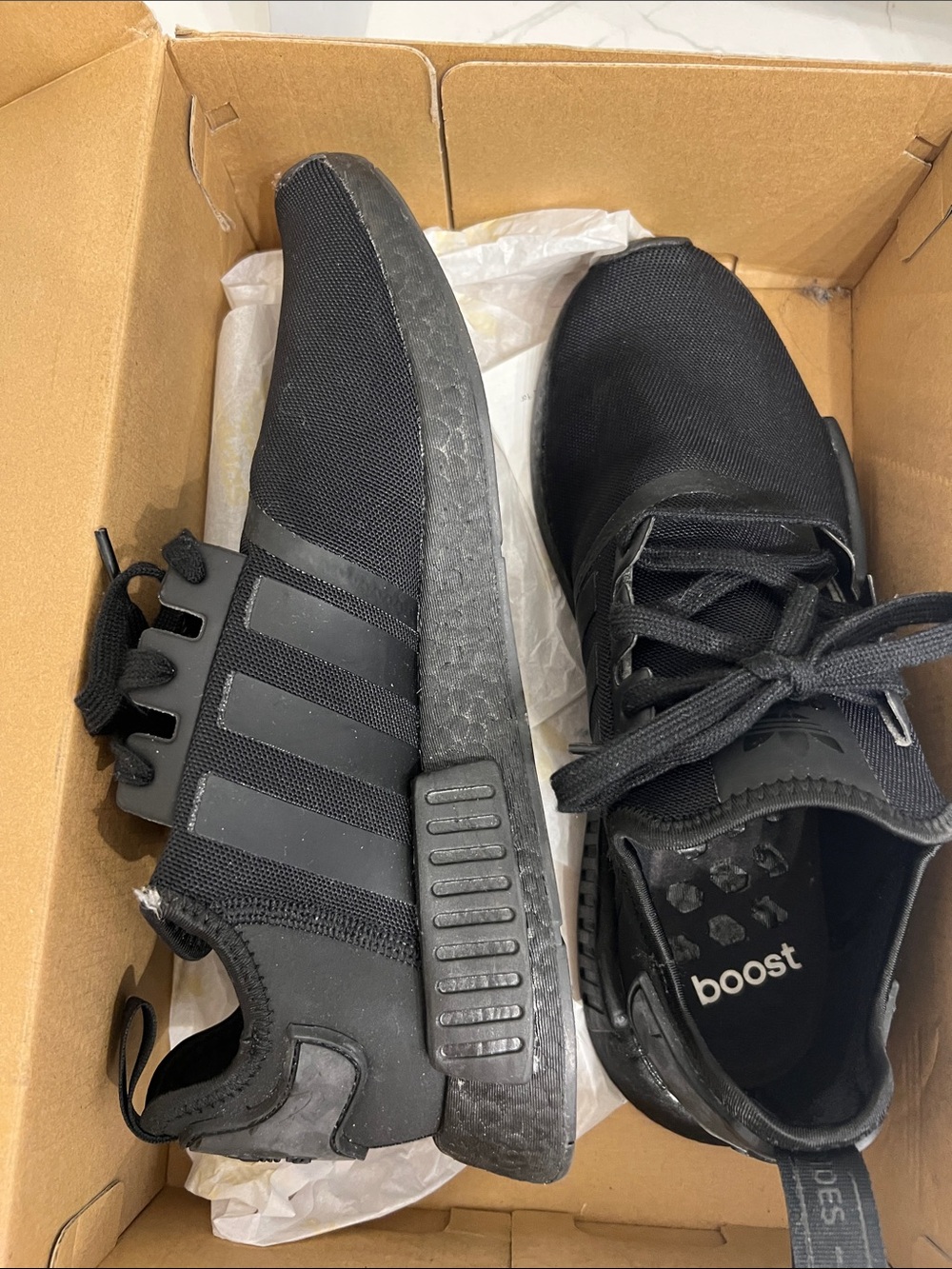 New adidas Black Men's Boost-Style Athletic I have the receipt